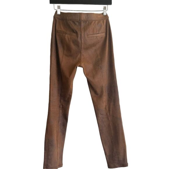 Free People Faux Suede Never Let You Go Vegan Leggings Womens Brown Size 26 - Picture 6 of 9
